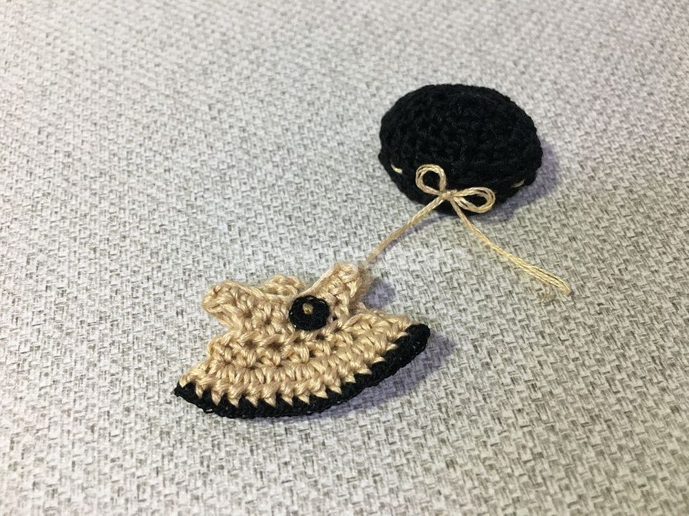 [실바니안 뜨개옷] 베이지 블랙 니트 원피스 베레모 세트--0