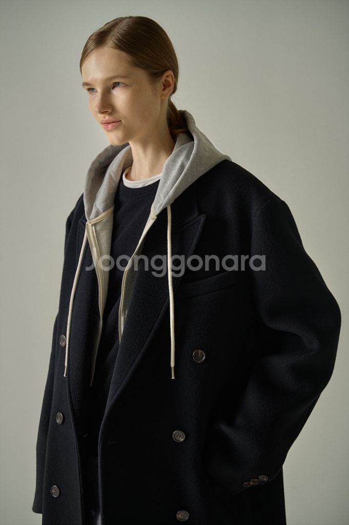 [새제품] 파사드패턴 프렌치 집업 후디--2