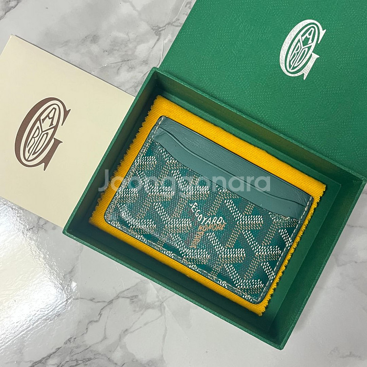 [OS,감정서보유] 고야드 생쉴피스 카드지갑 그린--1