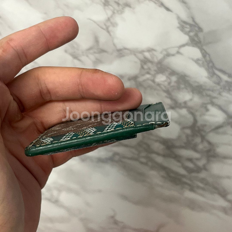 [OS,감정서보유] 고야드 생쉴피스 카드지갑 그린--3