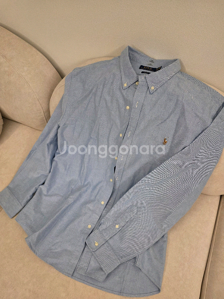 폴로 옥스퍼드 셔츠 슬림핏 블루 xxl--0