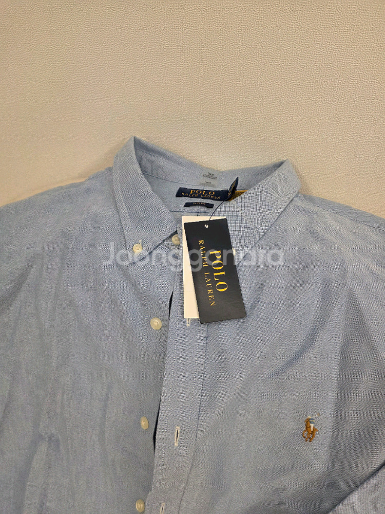 폴로 옥스퍼드 셔츠 슬림핏 블루 xxl--1