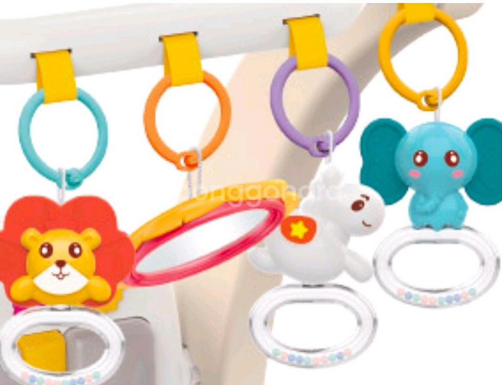 미개봉]하늘썬별 2in1 딸랑이 피아노 걸음마 체육관--3