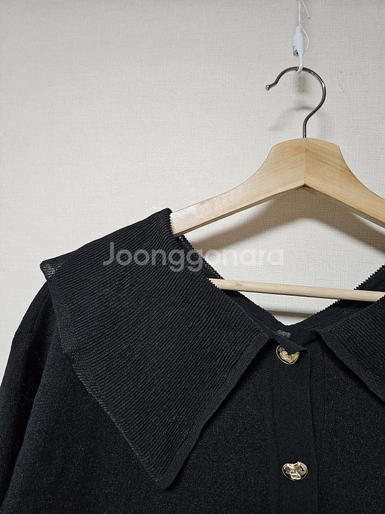 에스제이 SJSJ 린넨 블렌드 세일러 칼라 탑 프리사이즈 한섬--4