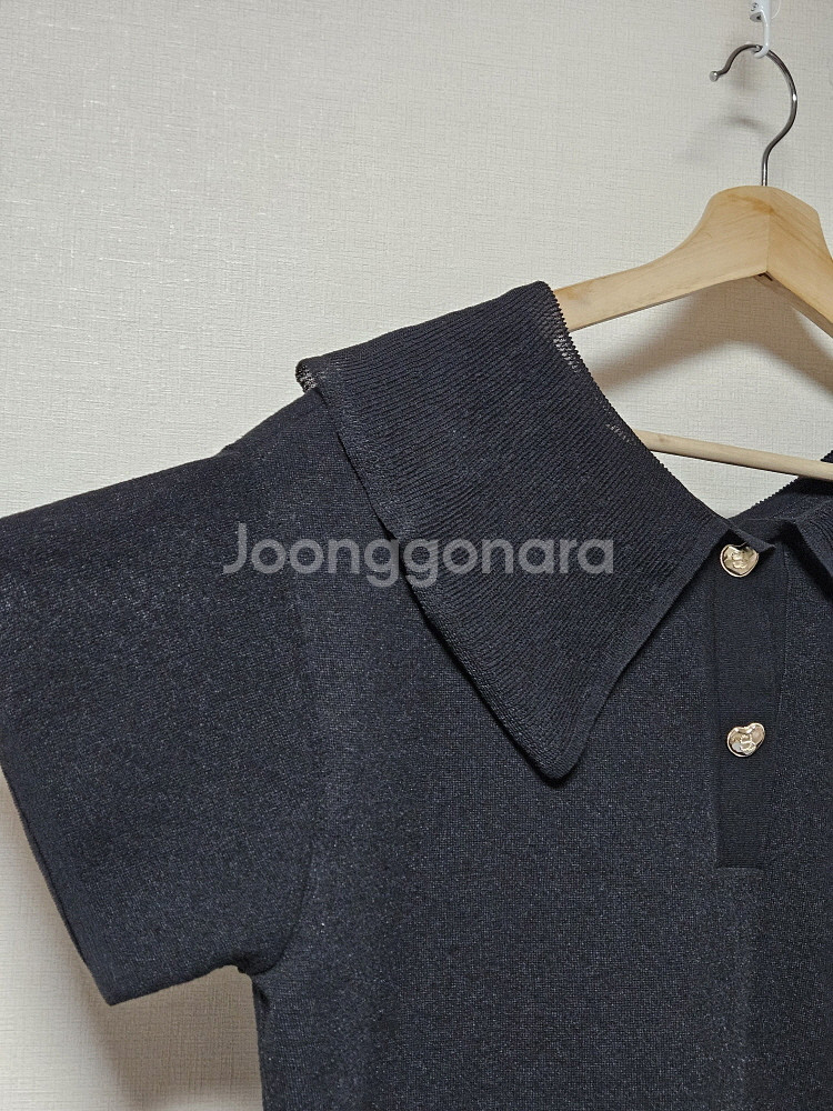 에스제이 SJSJ 린넨 블렌드 세일러 칼라 탑 프리사이즈 한섬--5