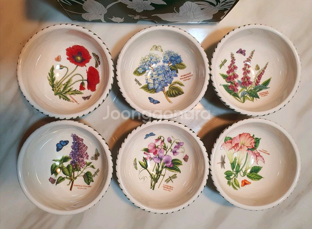 새것)영국 포트메리온 구형 밥공기6개(백화점정품)--2