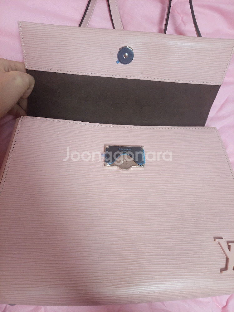 정품)급처상태좋음!루이비통 핑크에삐클루니bb크로스백가방--3