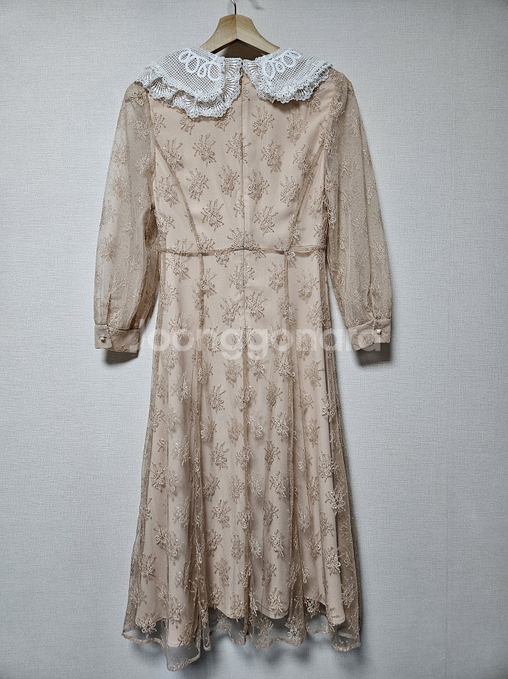 잇미샤 it michaa 카라배색 레이스 원피스 55사이즈--7