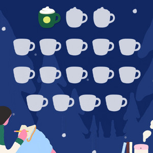 스타벅스 프리퀀시 미션(초록) 1개 3100원