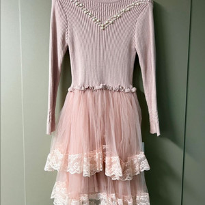 플로럴 레이스 원피스 여아 드레스 원피스 120-130