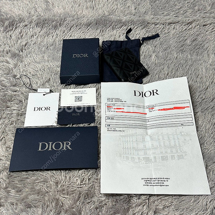 [풀구성] 디올 오블리크 다이아몬드 오거나이저 카드지갑--7