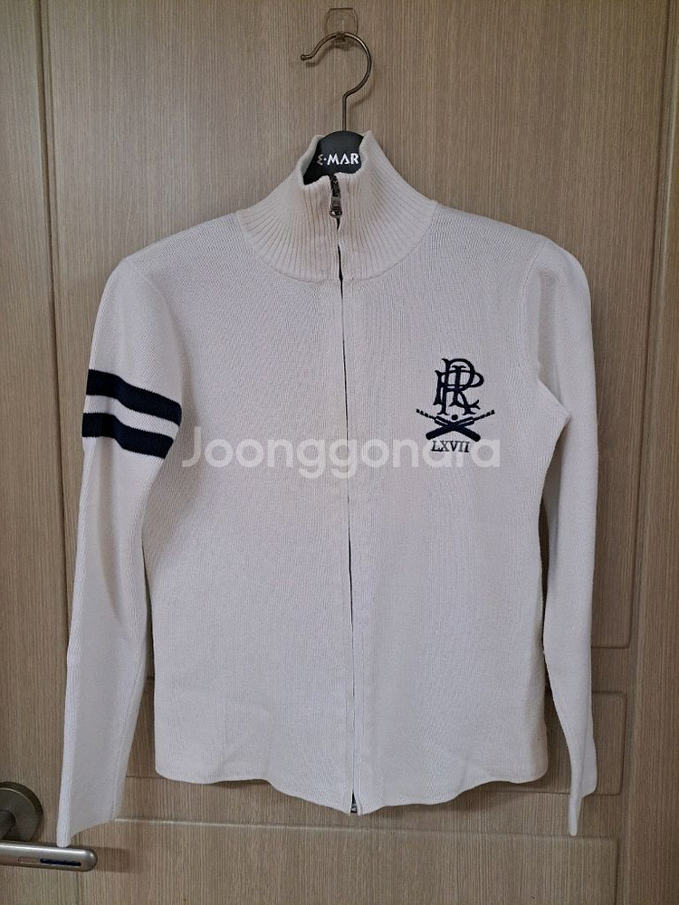 폴로 랄프로렌 화이트 니트 집업 가디건--0