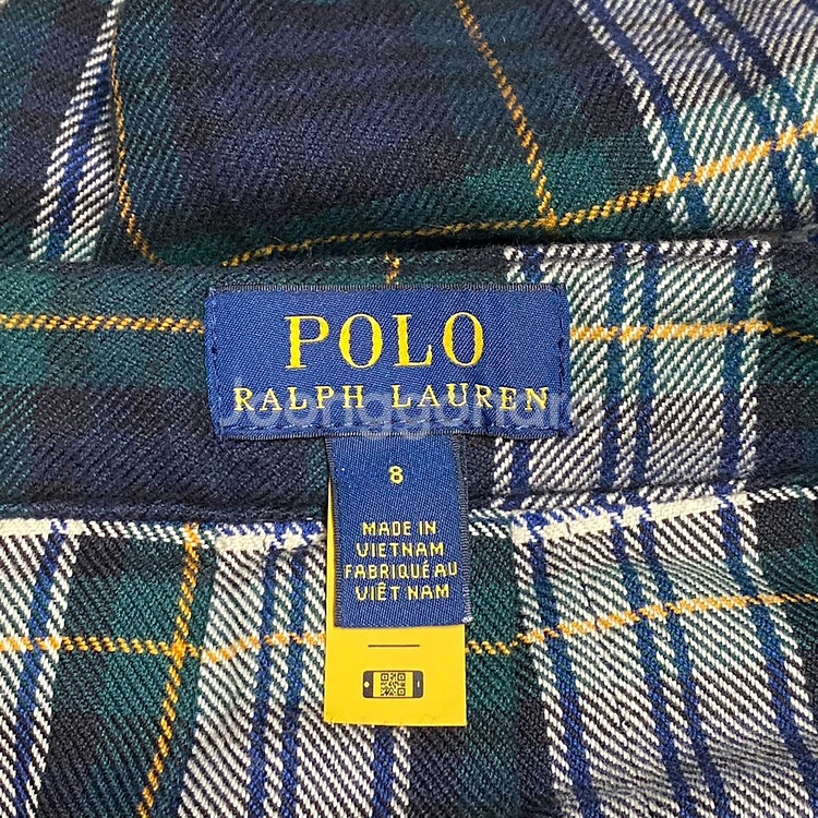 (정품) 폴로 신형 키즈 타탄체크 플리츠 스커트 8세--4