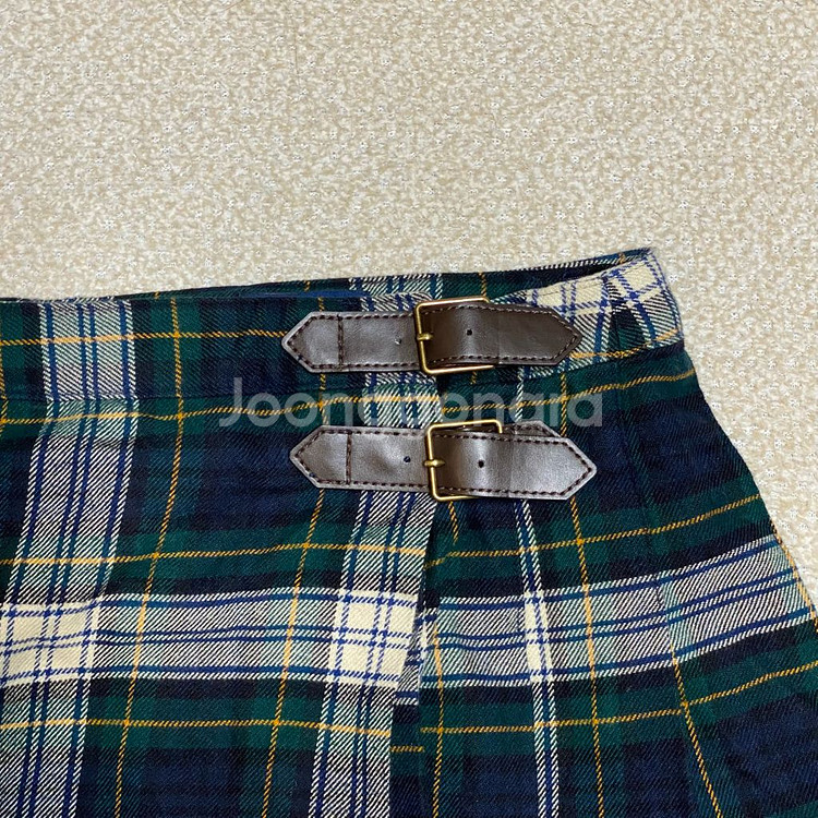 (정품) 폴로 신형 키즈 타탄체크 플리츠 스커트 8세--2