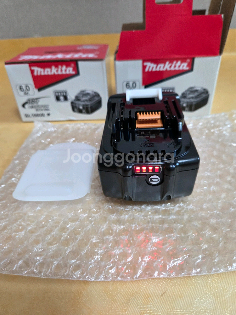마끼다 호환 6.0Ah 배터리 2개 일괄 새제품.--2