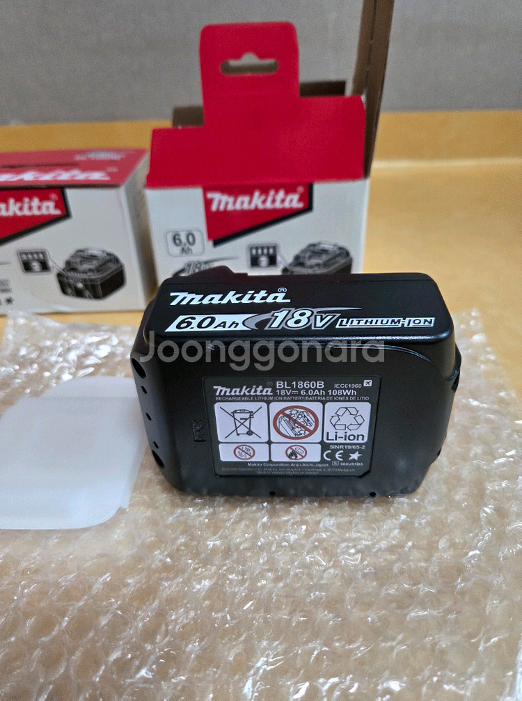 마끼다 호환 6.0Ah 배터리 2개 일괄 새제품.--4