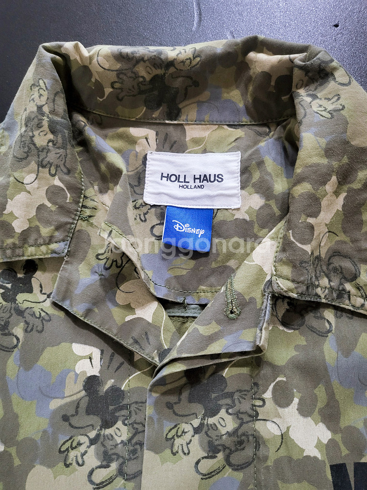 HOLL HAUS 디즈니 밀리터리 점퍼 자켓 잠바 S 90-95--1