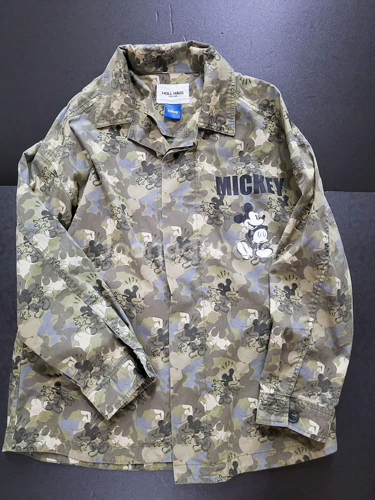 HOLL HAUS 디즈니 밀리터리 점퍼 자켓 잠바 S 90-95--0