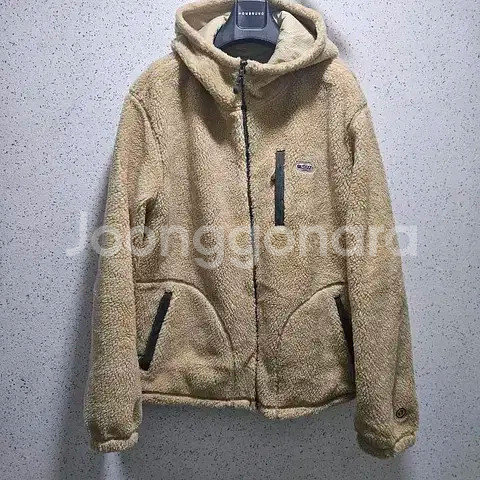 L) 아웃도어 프로덕츠 후리스 자켓 베이지 마우나 쉐르파 후드집업--1