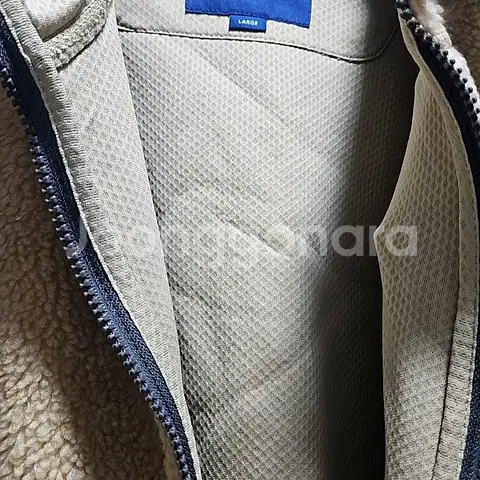 L) 아웃도어 프로덕츠 후리스 자켓 베이지 마우나 쉐르파 후드집업--5