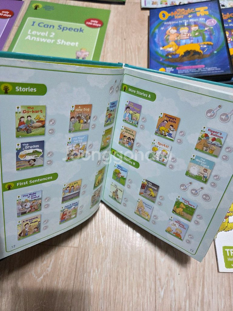 ort 연계 교재. 오디오북. 매직키 dvd. 딕셔너리. 아이캔스피크. 컨텍스카드3종세트--1