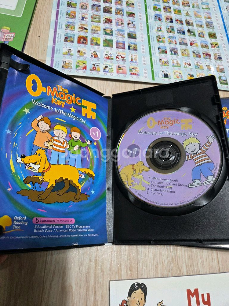 ort 연계 교재. 오디오북. 매직키 dvd. 딕셔너리. 아이캔스피크. 컨텍스카드3종세트--2