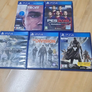 플스4 PS4 타이틀 5장 일괄 판매합니다.