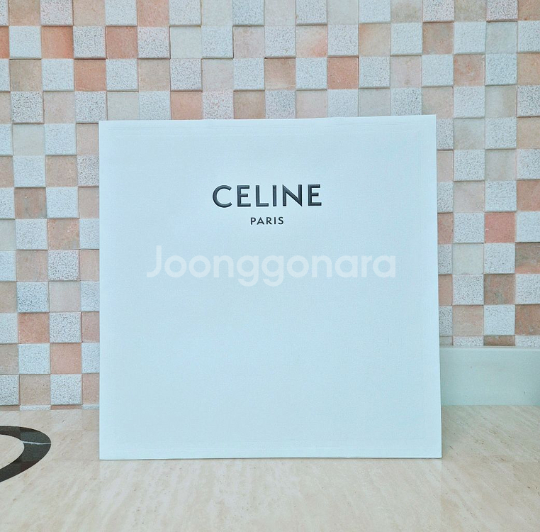 [정품]셀린느 쇼핑백+박스+리본+충전재 SET,셀린느--6