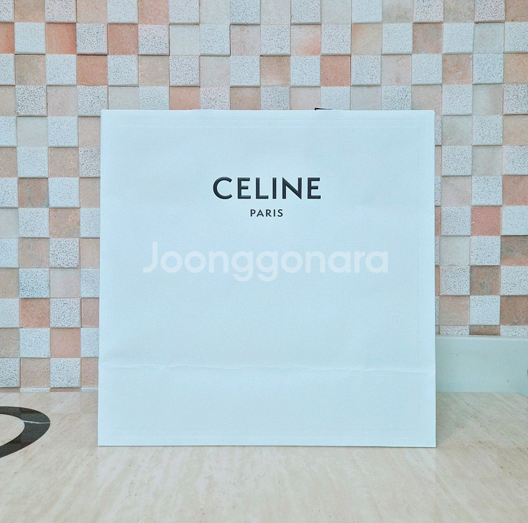 [정품]셀린느 쇼핑백+박스+리본+충전재 SET,셀린느--7