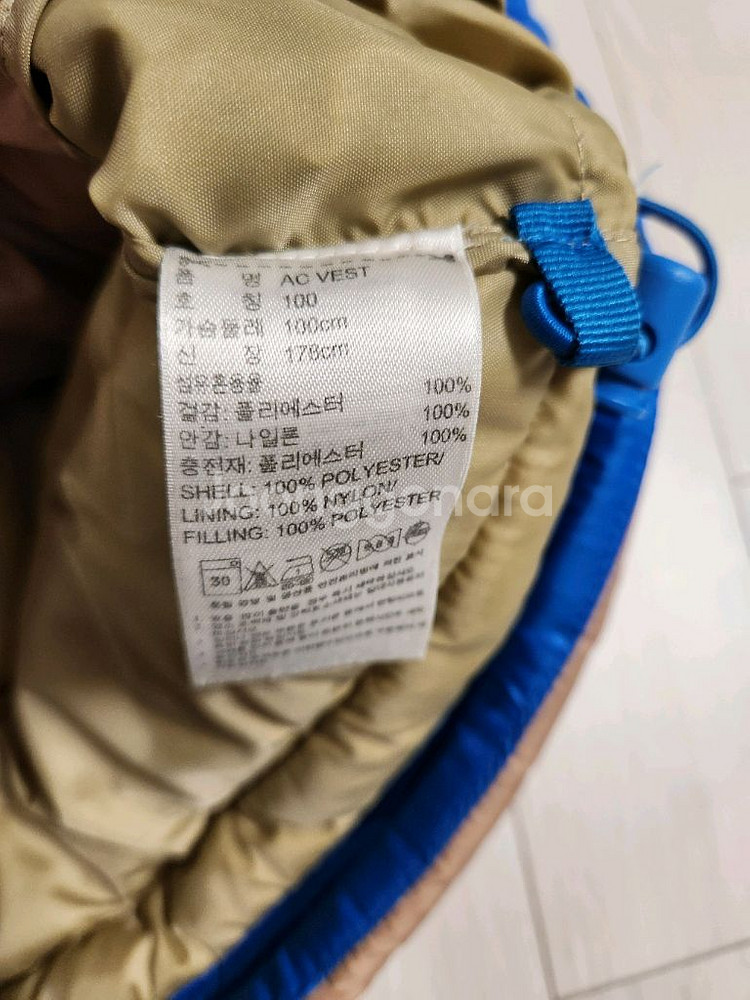 새상품급)아디다스 오리지널 패딩조끼 AC 베스트 (O5--9