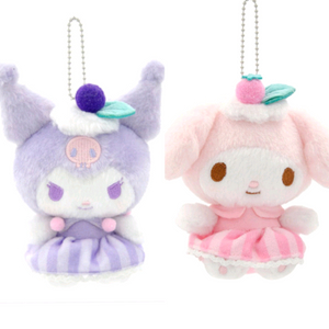 새제품 2개세트 산리오키링 쿠로미 마이멜로디 뽀송키링