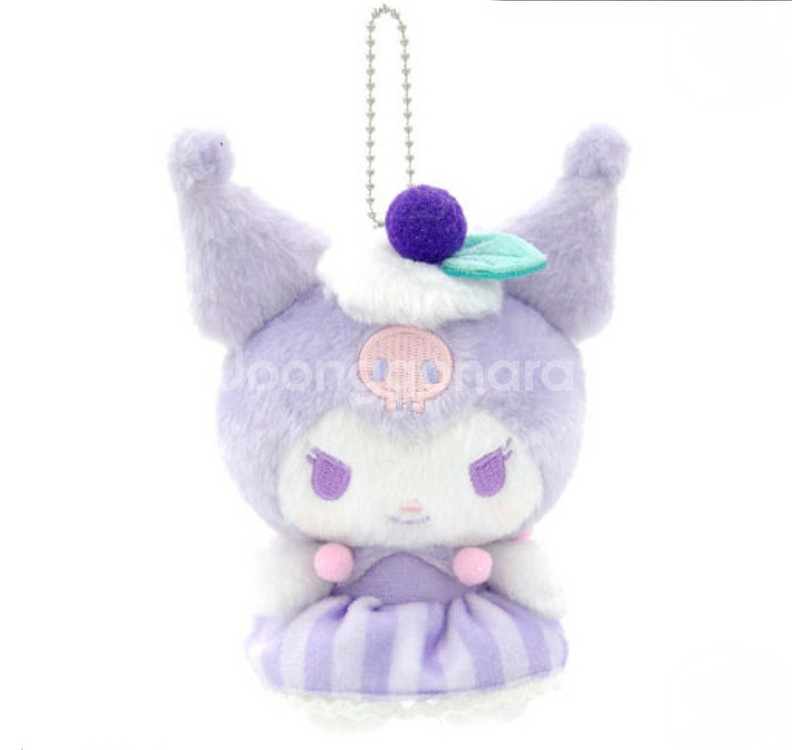 새제품 2개세트 산리오키링 쿠로미 마이멜로디 뽀송키링--1