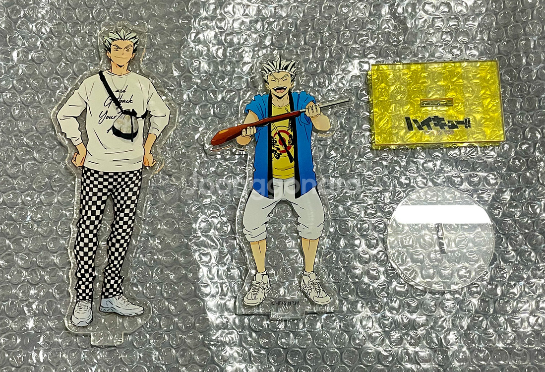 하이큐 보쿠토 아크릴 동물 메지루시 가챠 키링--1