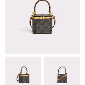 셀린느 미니 배니티 트리옹프 캔버스 백