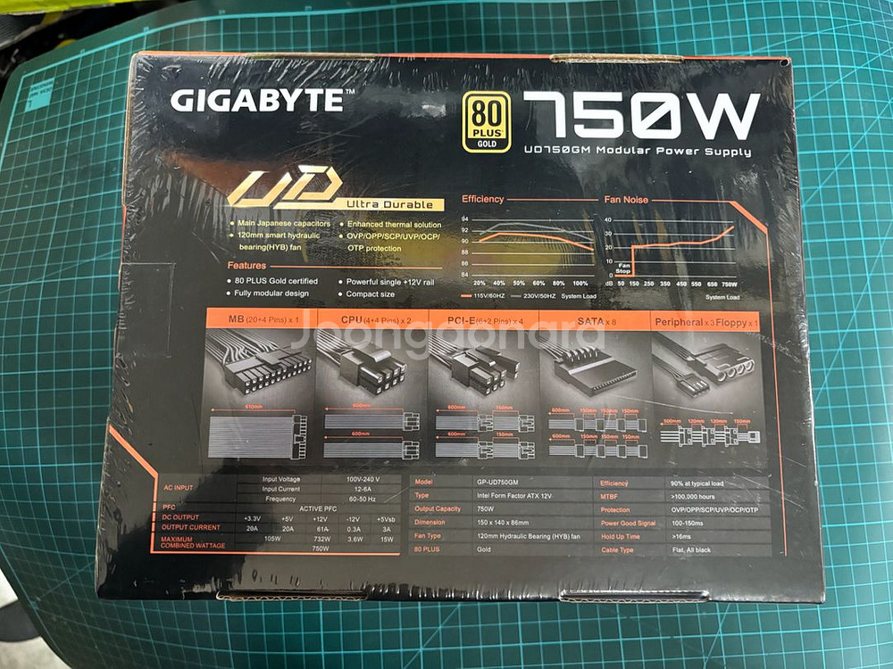 [미개봉]기가바이트 UD 750W 80플러스 골드 파워서플라이--1