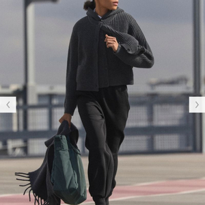 [XS] 유니클로C 스웨트와이드팬츠 블랙