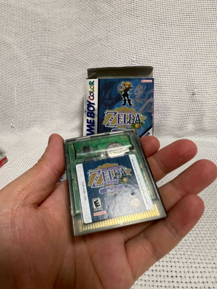 젤다의 전설 Oracle of Ages 정품 북미판 박스세트--4