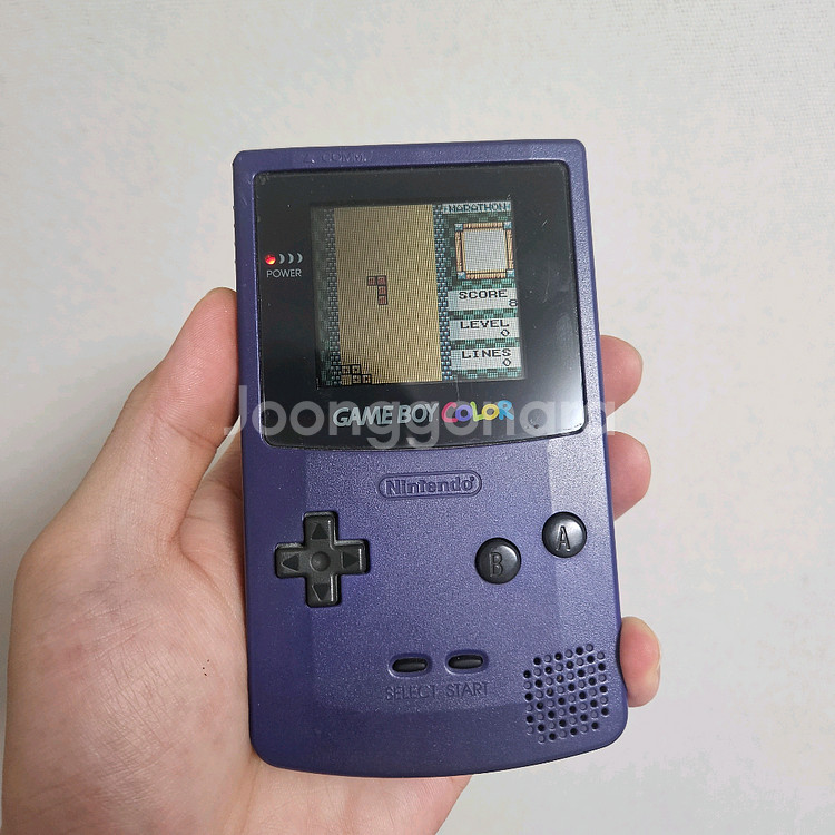 닌텐도 게임보이 컬러 퍼플 + 테트리스팩 세트--9