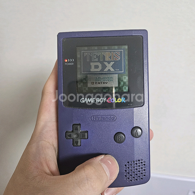 닌텐도 게임보이 컬러 퍼플 + 테트리스팩 세트--7