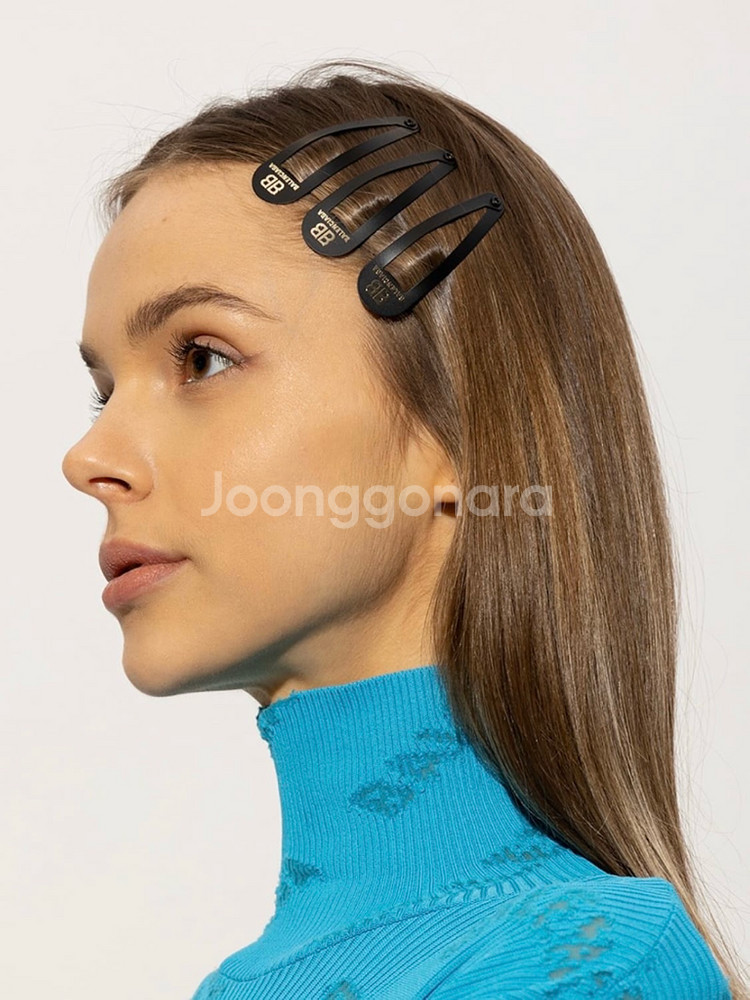 [ONE SIZE] 발렌시아가 홀리 XXL 스냅 헤어핀 클립 세트--0