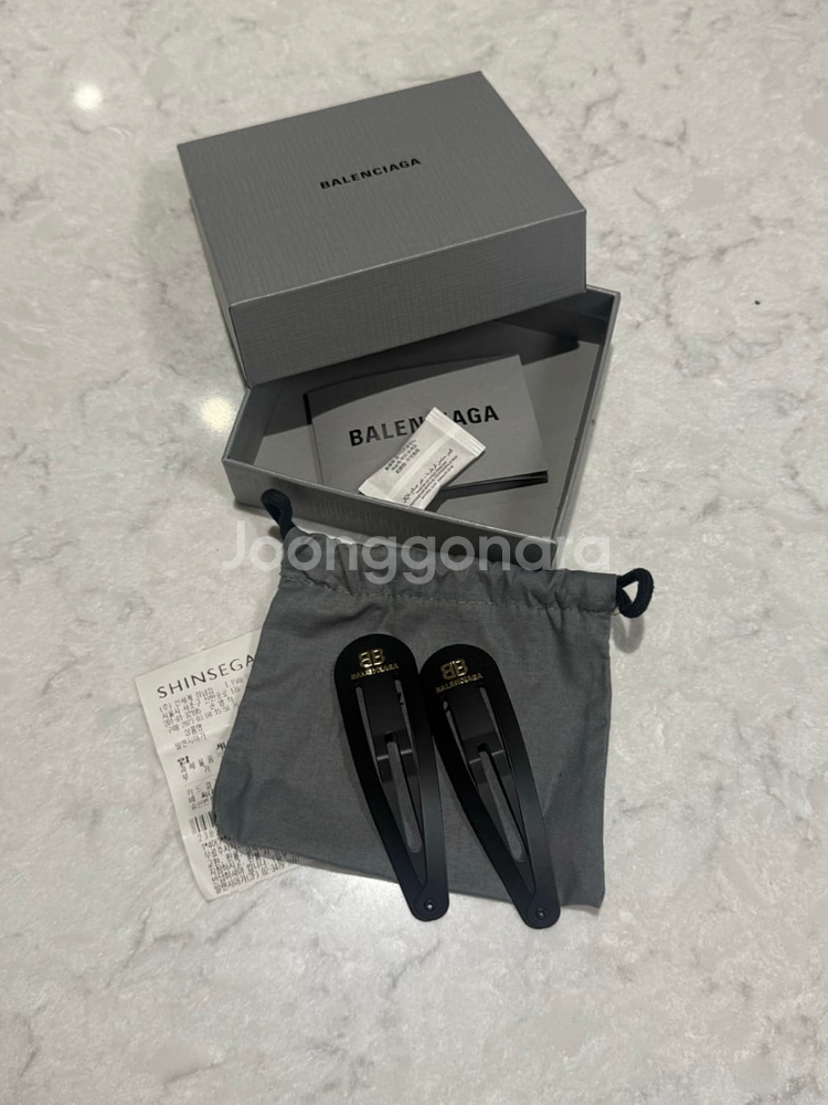 [ONE SIZE] 발렌시아가 홀리 XXL 스냅 헤어핀 클립 세트--4