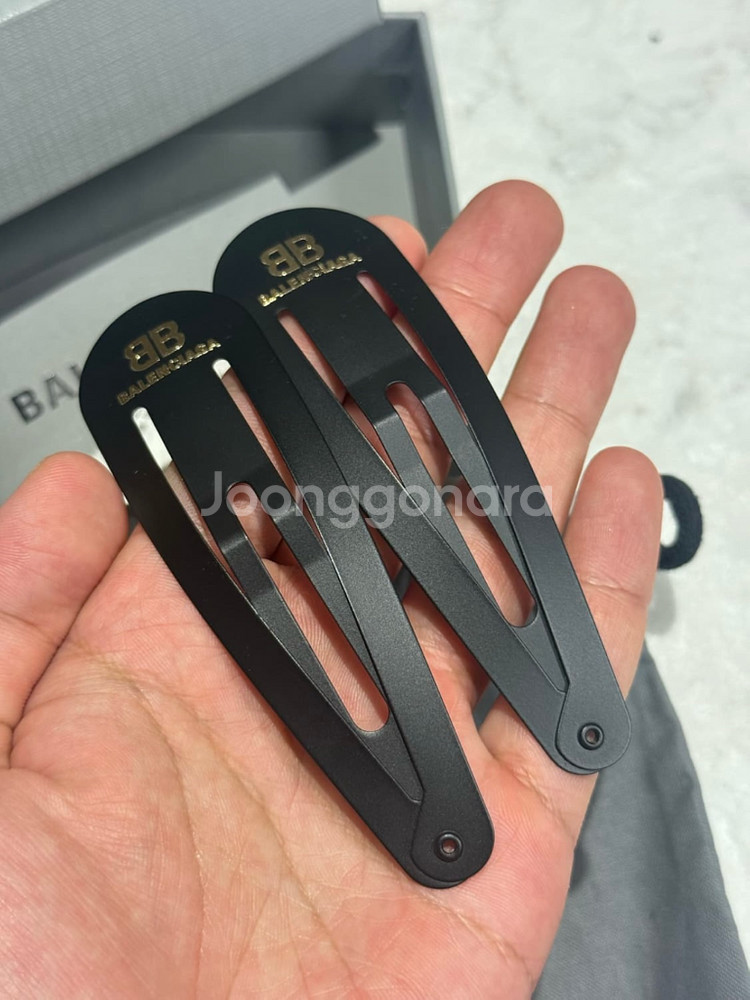 [ONE SIZE] 발렌시아가 홀리 XXL 스냅 헤어핀 클립 세트--5