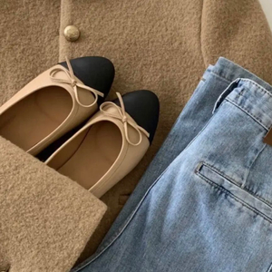 그레이룸 둥근코 배색플랫 베검 245 새상품