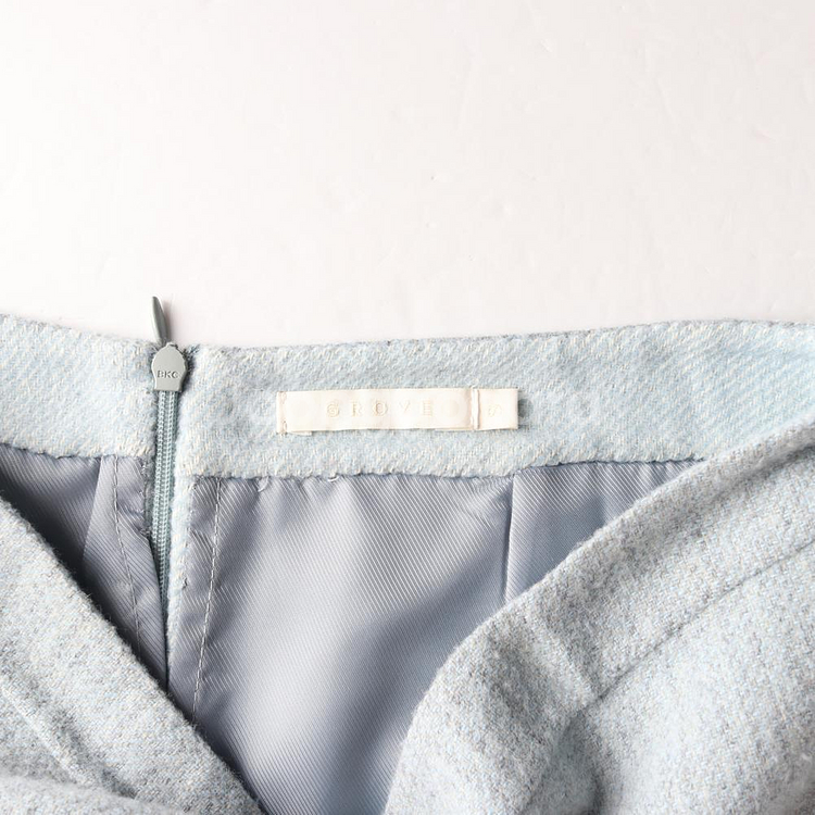 [S]그로브 스카이블루 포켓 샤론 미니 스커트 치마--5