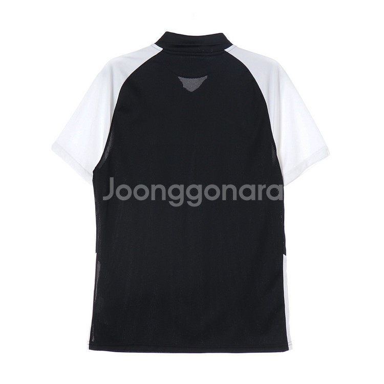 [M]나이키 블랙 화이트 드라이핏 반팔 카라티 폴로 티셔츠--3