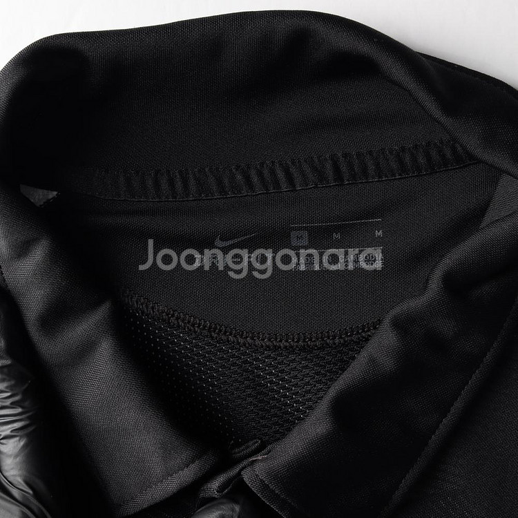 [M]나이키 블랙 화이트 드라이핏 반팔 카라티 폴로 티셔츠--4