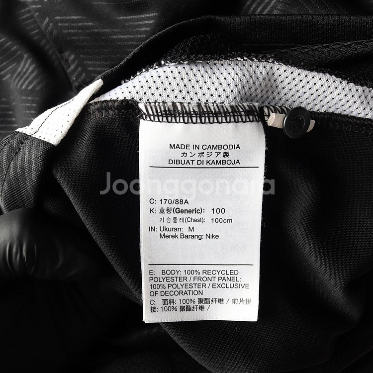 [M]나이키 블랙 화이트 드라이핏 반팔 카라티 폴로 티셔츠--5