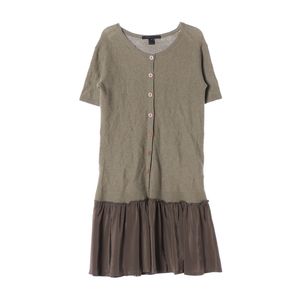 [S]마크 제이콥스 카키 브라운 반팔 니트 원피스 드레스