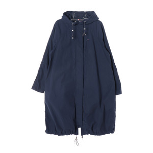 [S]타미 진스 네이비 사파리 야상 바람막이 롱 후드 집업 점퍼