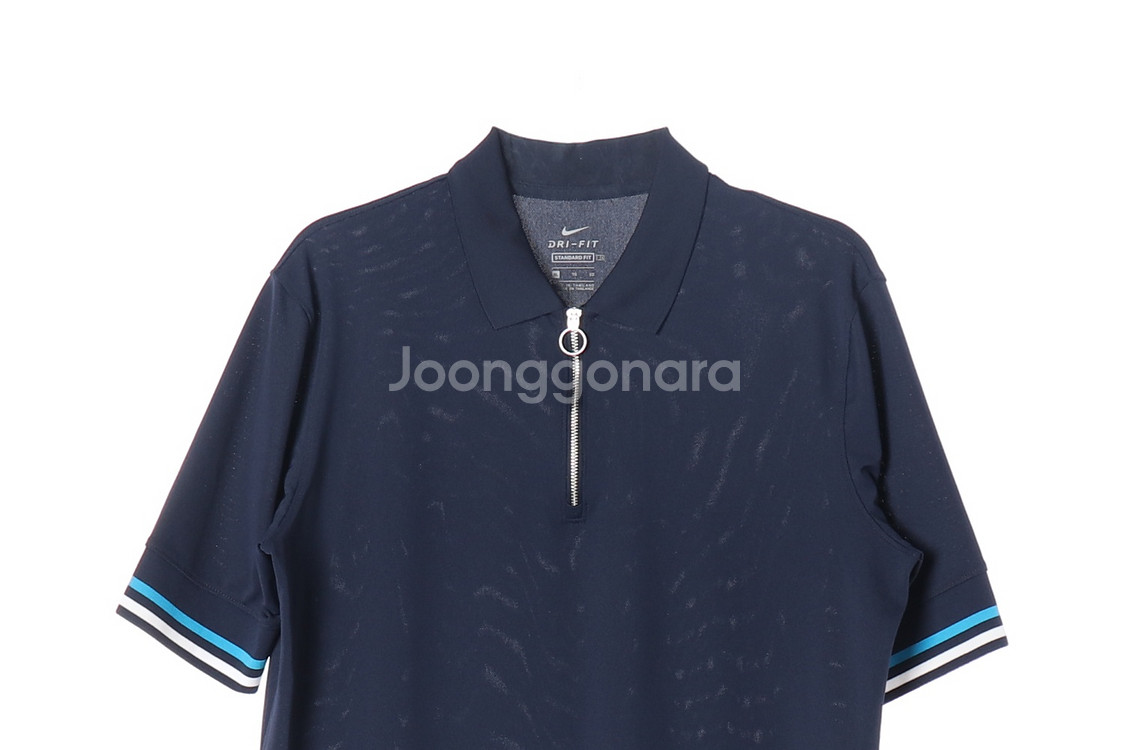 [XL]나이키 네이비 드라이핏 하프집업 카라티 폴로 티셔츠--1